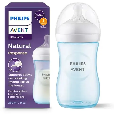 Avent Biberon Nat Pp Azz 260Ml – immagine 1