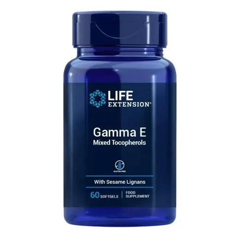 Life Extension Mixed Tocopherols Gamma E EU 60 Softgels – image 1