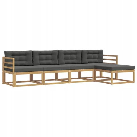 vidaXL Ensemble de canapés d'extérieur 5 pc 5 place – 767998 – image 1