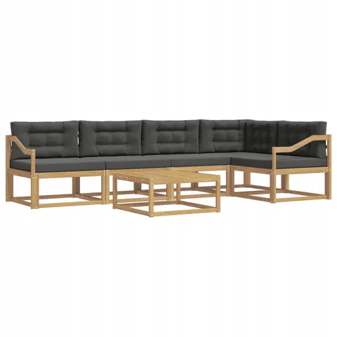 vidaXL Ensemble de canapés d'extérieur 6 pc 5 place – 770042 – image 1
