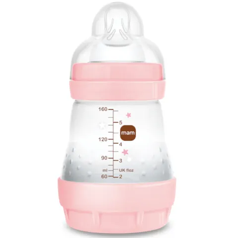 Mam biberon anti-colic 160ml rosa – imagen 1