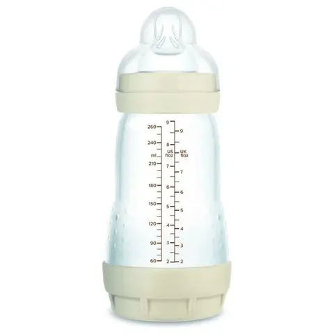 Mam biberon anti-colic matt 260ml neutro – imagen 1