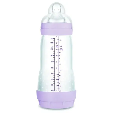 Mam biberon anti-colic 320ml matt rosa – imagen 1