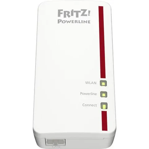 FRITZ Powerline 1260E Einzeladapter – Weiß – Bild 1