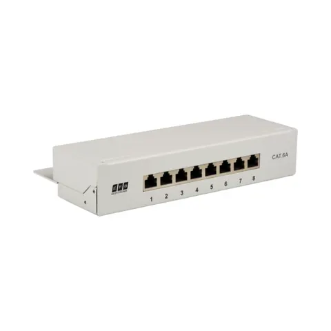EFB-ELEKTRONIK "EFB 37737.8 - Mini-Patchpanel STP Cat.6A, 10"" 1U" – image 1