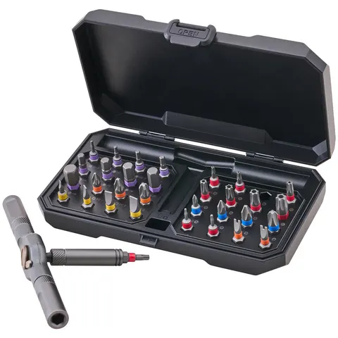 Faithfull 34 Piece Screwdriver Bit and Ratchet Set – image 1