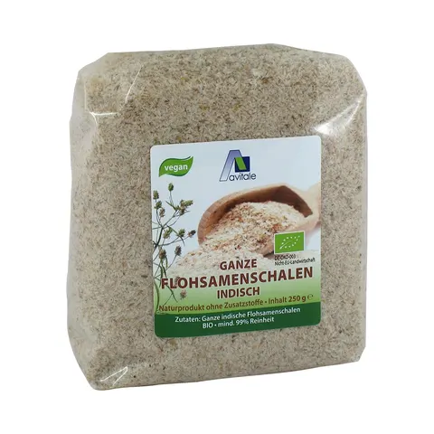 Avitale FLOHSAMENSCHALEN indisch Bio 250 g – Bild 1