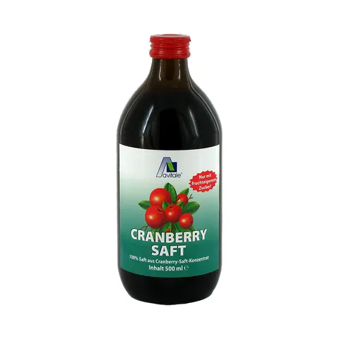 Avitale Cranberry Saft 100% Frucht – Bild 1