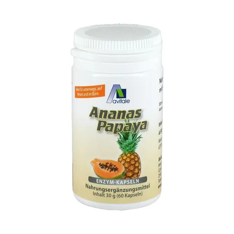 Avitale Ananas Papaya Kapseln 60 St – Bild 1