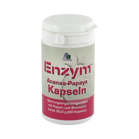 Avitale Enzym Ananas Papaya Kapseln – Bild 1