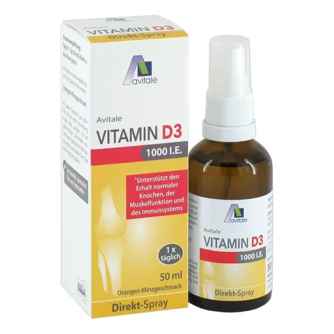 Avitale Vitamin D3 1000 I.E. Direkt-Spray – Bild 1