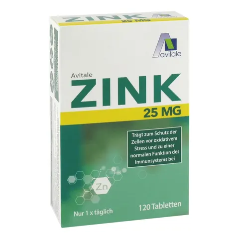 Avitale ZINK 25mg 120 St Tabletten – Bild 1