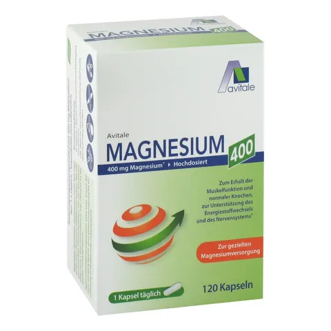Avitale Magnesium 400 Mg Kapseln – 597414 – Bild 1