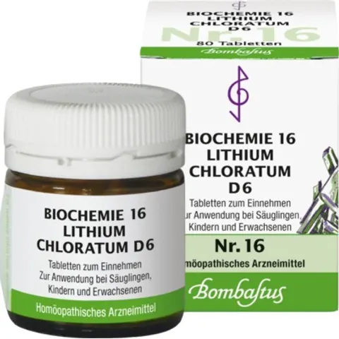 Biochemie 16 Lithium chloratum D6 Tabletten – Bild 1