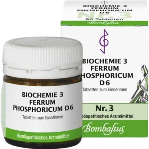 Bombastus Biochemie 3 Ferrum phosphoricum D6 Tabletten – Bild 1
