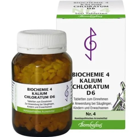 Biochemie 4 Kalium chloratum D6 Tabletten – 012410 – Bild 1
