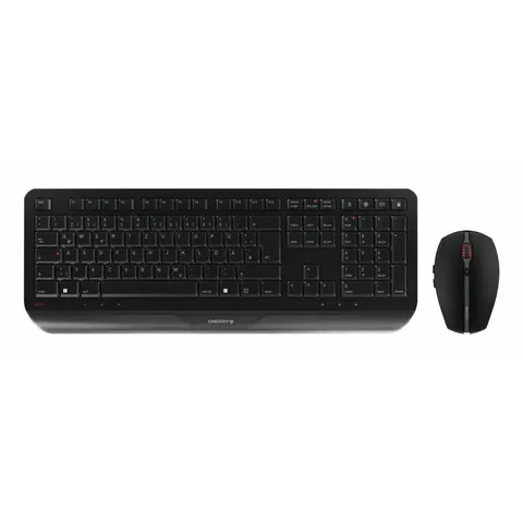 CHERRY GENTIX Desktop Wireless Maus&Tastatur DE schwarz – Bild 1