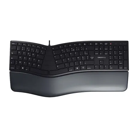 CHERRY JK-4500FR-2 - Keyboard, USB, black, ergonomic, FR – image 1