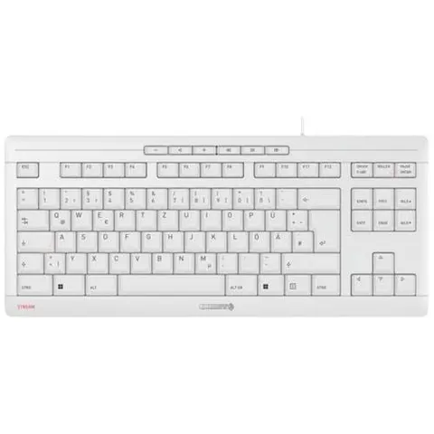 CHERRY Stream Tastatur TKL – Hellgrau – Bild 1