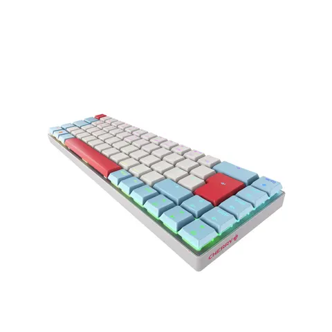 CHERRY MX-LP 2.1 Compact Wireless - Weiß / Blau / Rot – Bild 1