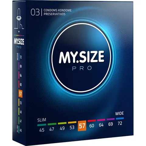 MY Size PRO Condoms 57 MM 3 Units – image 1