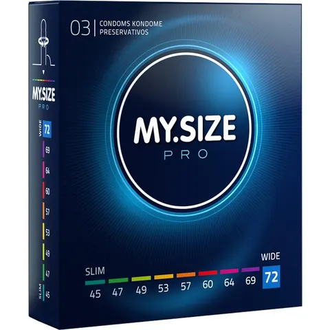 MY Size PRO Condoms 72 MM 3 Units – image 1
