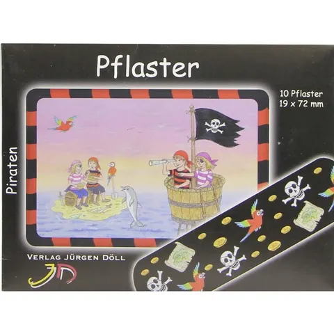 Kinderpflaster Piraten Briefchen – Bild 1