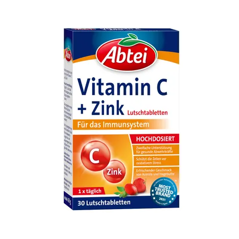 Abtei Vitamin C plus Zink Lutschtabletten – Bild 1