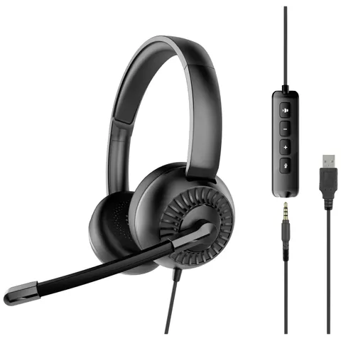 Speedlink METIS USB Stereo Headset, schwarz – Bild 1