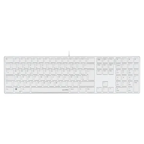 SPEEDLINK SL-640010 keyboard – Weiß – Bild 1