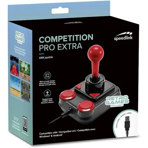 Speedlink COMPETITION PRO EXTRA USB Joystick, schwarz-rot – Bild 1