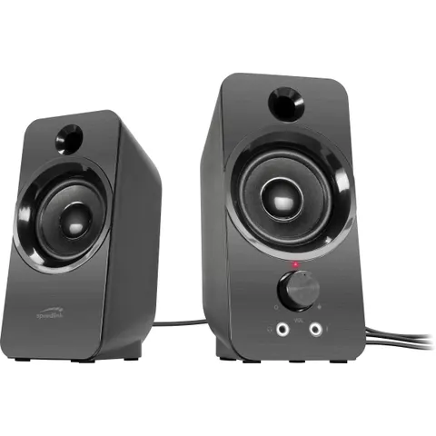 Speedlink DAROC Stereo Lautsprecher, schwarz – Bild 1