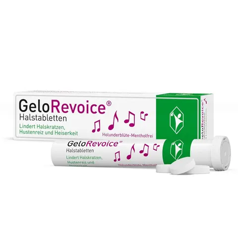GeloRevoice Holunderblüte-Mentholfrei Lutschtabletten – Bild 1