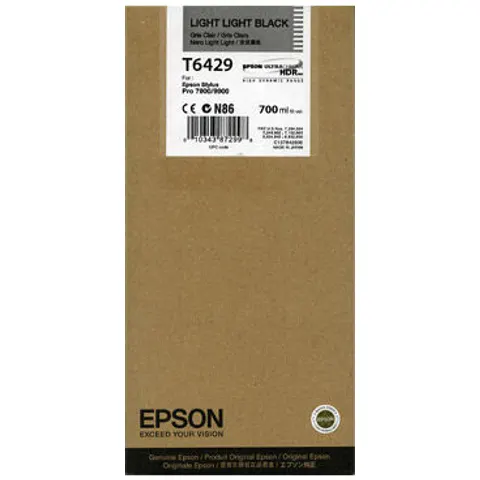 Epson T6369 (C13T636900) Druckerpatrone - Hellschwarz – Bild 1