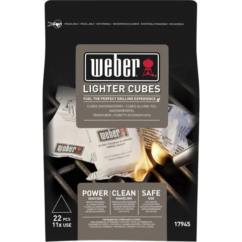 Sac de cubes allume-feu Weber 22 pièces – image 1