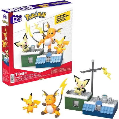 MEGA Pokémon Pikachu Evolutieset - Bouwspeelgoed – afbeelding 1