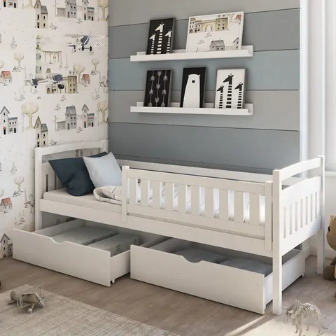 Harriet Bee Chanler Storage Kids Bed Graphite – image 1