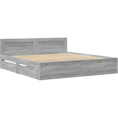 Latitude Run Drawers Bed Frame Grey Sonoma Super King (6') – image 1