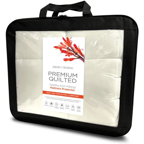 Ebern Designs Premium Quilted Mattress Protector Double (4'6) – image 1