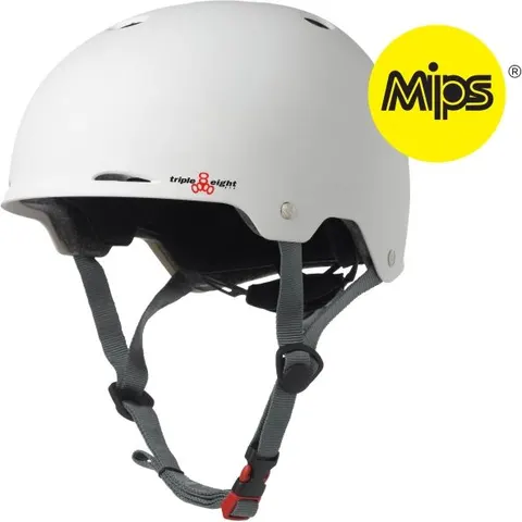 Skate Helm Triple Eight Gotham MiPS (S/M - Weiß) – Bild 1
