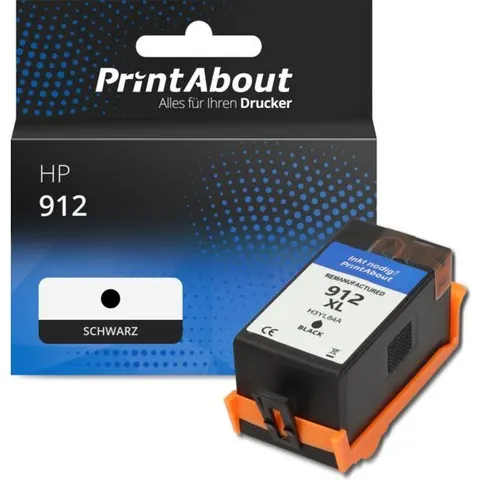 PrintAbout Cartouche compatible HP 912 (3YL80AE) - Noir – image 1