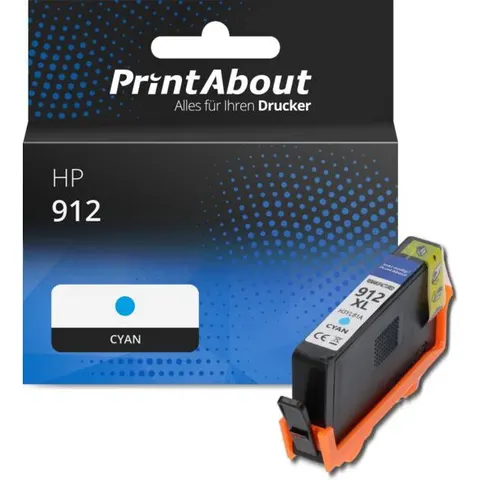 PrintAbout Cartouche compatible HP 912 (3YL77AE) - Cyan – image 1