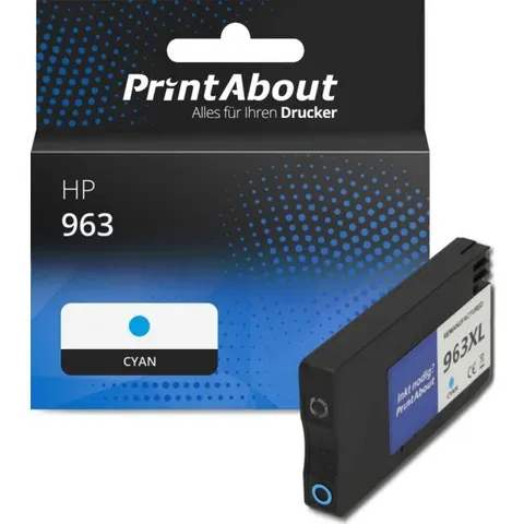 PrintAbout Cartouche compatible HP 963 (3JA23AE) - Cyan – image 1