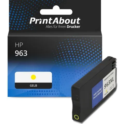 PrintAbout Cartouche compatible HP 963 (3JA25AE) - Jaune – image 1