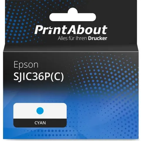 PrintAbout Cartouche compatible Epson SJIC36P(C) - Cyan – image 1