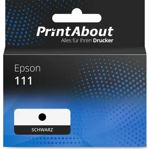 PrintAbout Cartouche compatible Epson 111 (C13T03M140) - Noir – image 1