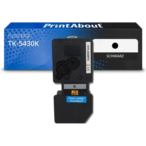 PrintAbout Toner compatible Kyocera TK-5430K - Noir – image 1