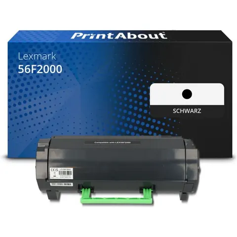 PrintAbout Toner compatible Lexmark 56F2000 - Noir – image 1