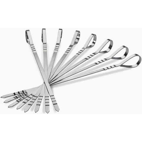 Set 8 brochettes en acier inox - Napoleon – image 1