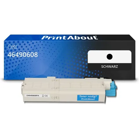 PrintAbout Toner compatible OKI 46490608 - Noir – image 1